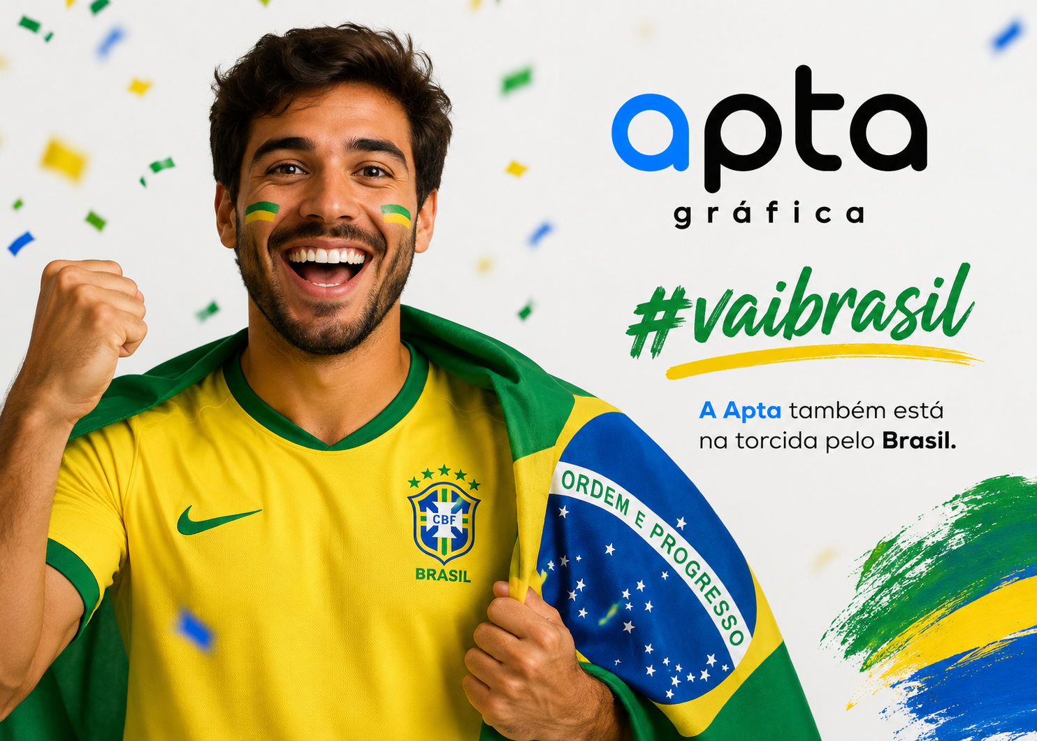 Apta Gráfica também está na torcida pelo Brasil